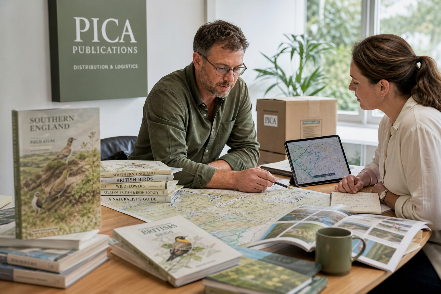Book and periodical distribution logistics coordination